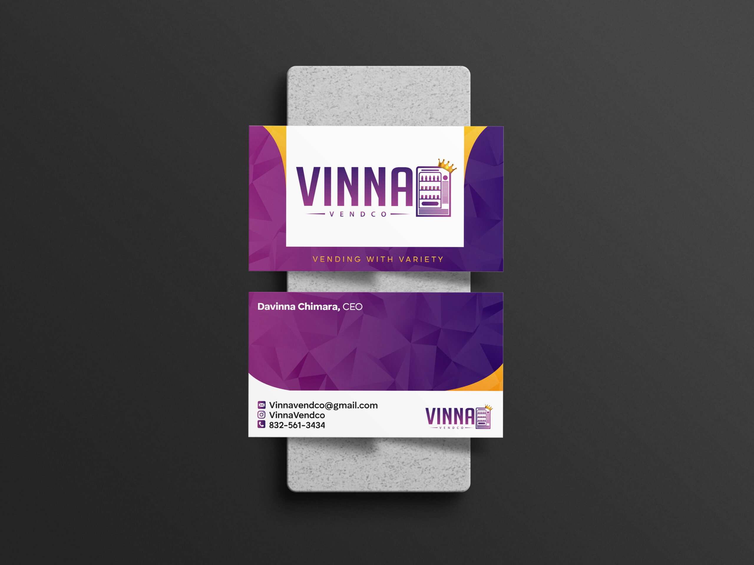 Minimal business card mockup